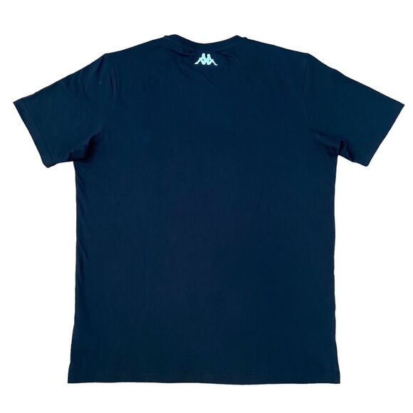 Kappa Authentic Men's Black Short Sleeve T-Shirt Size XL Logo Print Cotton - Picture 2 of 8